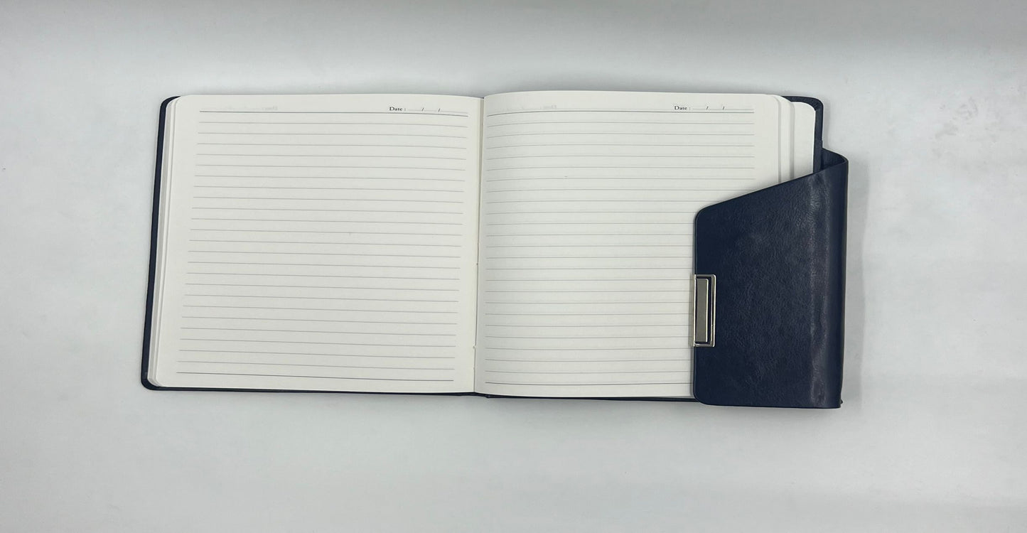 Elegant navy blue leather finish Diary #D38