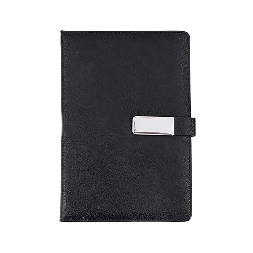 Executive PU Leather Notebook with Metal Clasp