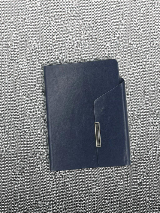 Elegant navy blue leather finish Diary #D38