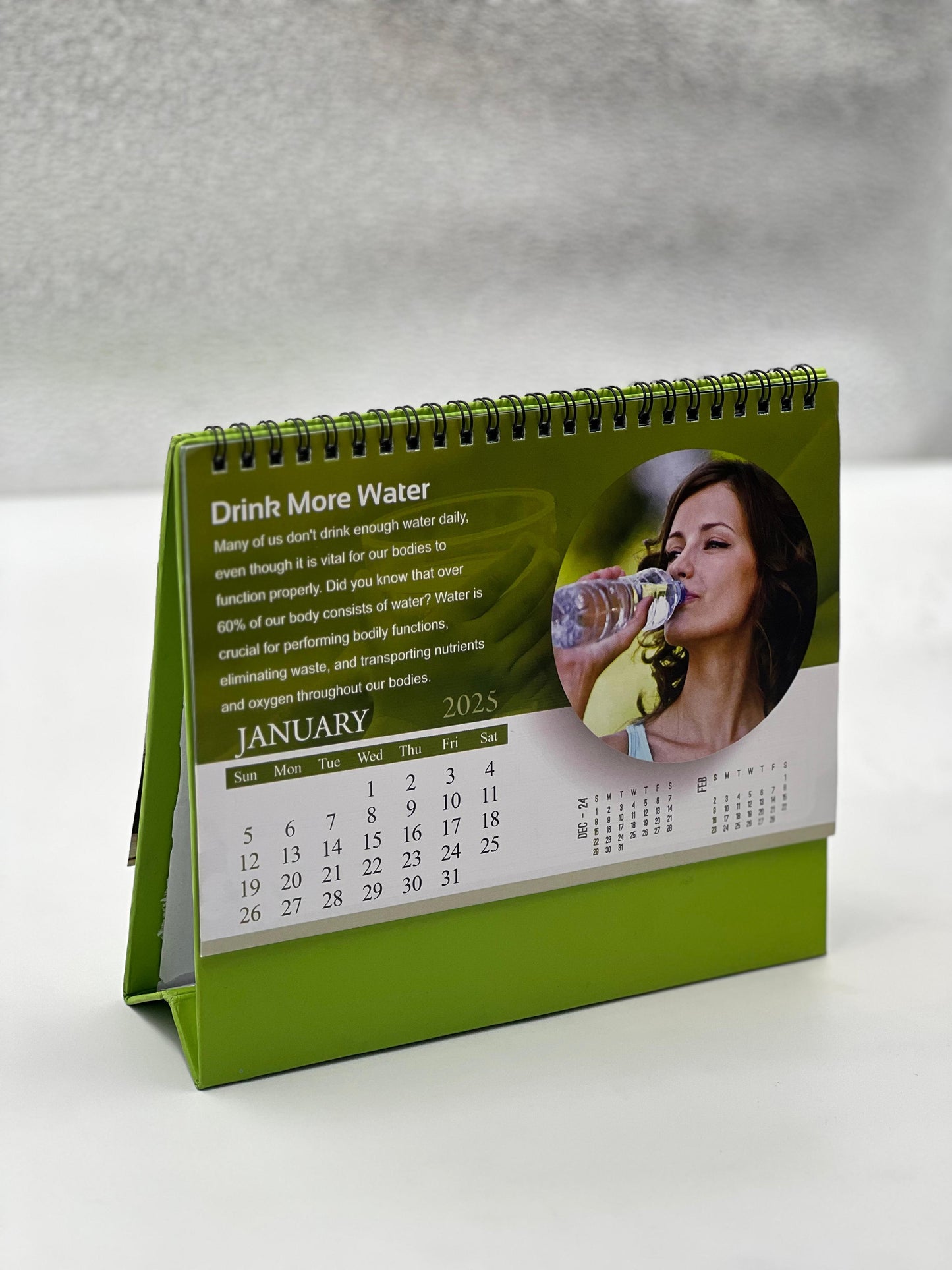 Customizable desk calendar 2025 #CLDR07