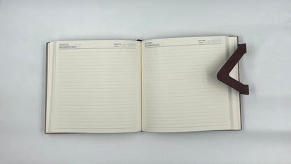 Brown leather Finish diary #D21